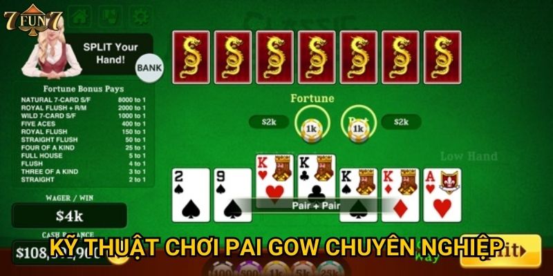 Kỹ thuật chơi Pai Gow chuyên nghiệp